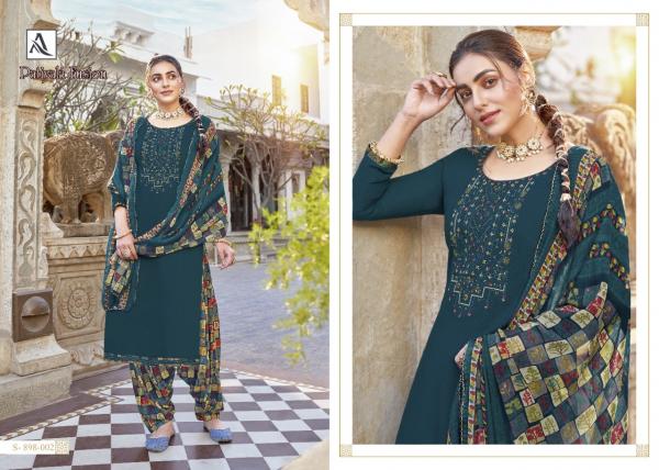 Alok Fusion Patiyala 2 Fancy Rayon Embroidery Dress Materials